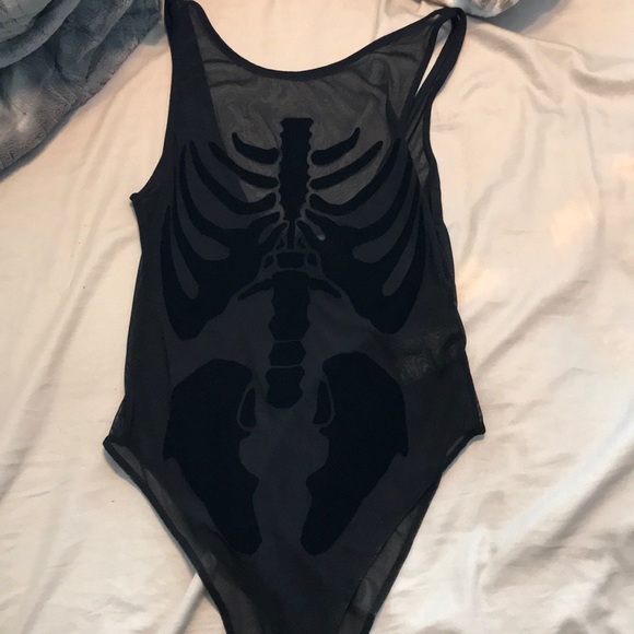 h&m skeleton bodysuit